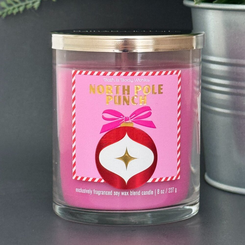 BBW North Pole Punch Bath & Body Works Single Wick Candle